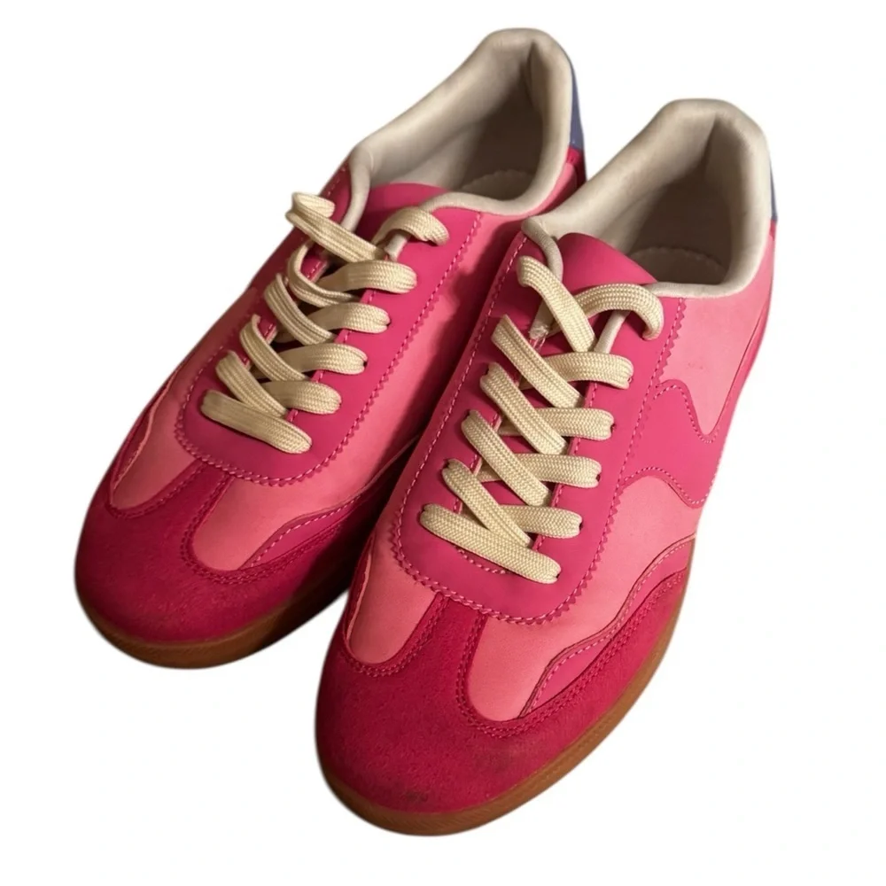 Stylish Pink Women's Sneakers, Size 9, La Sheelah, Comfort, Stylish Sneakers